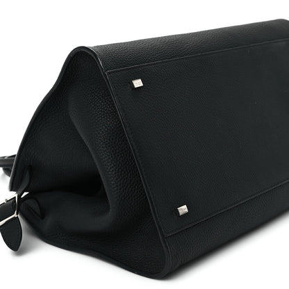 The Row Matte Grained Calfskin Soft Margaux 15 Black 8 of 12