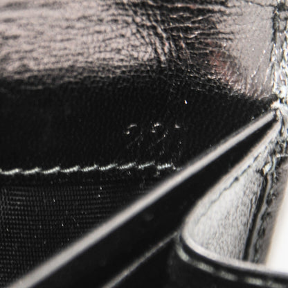 Prada Goatskin Chic Kisslock Flap Wallet Black 8 of 8