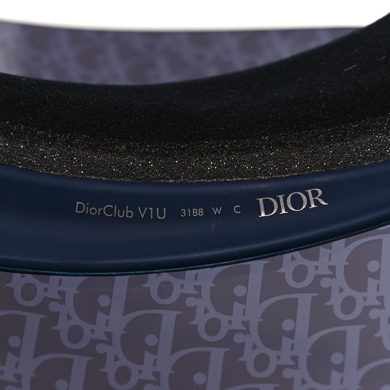 Christian Dior Oblique DiorClub V1U Sun Visor Blue 6 of 7