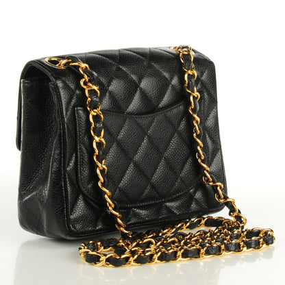 Chanel Caviar Quilted Mini Square Flap Black 3 of 9