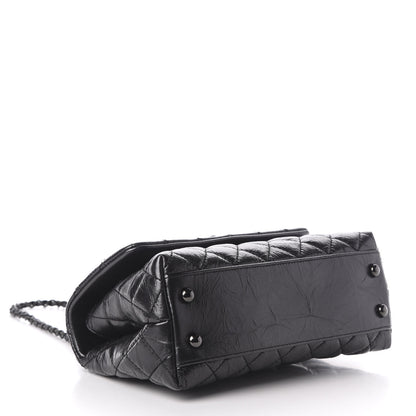 Chanel Aged Calfskin Quilted Mini Coco Handle Flap So Black 4 of 11
