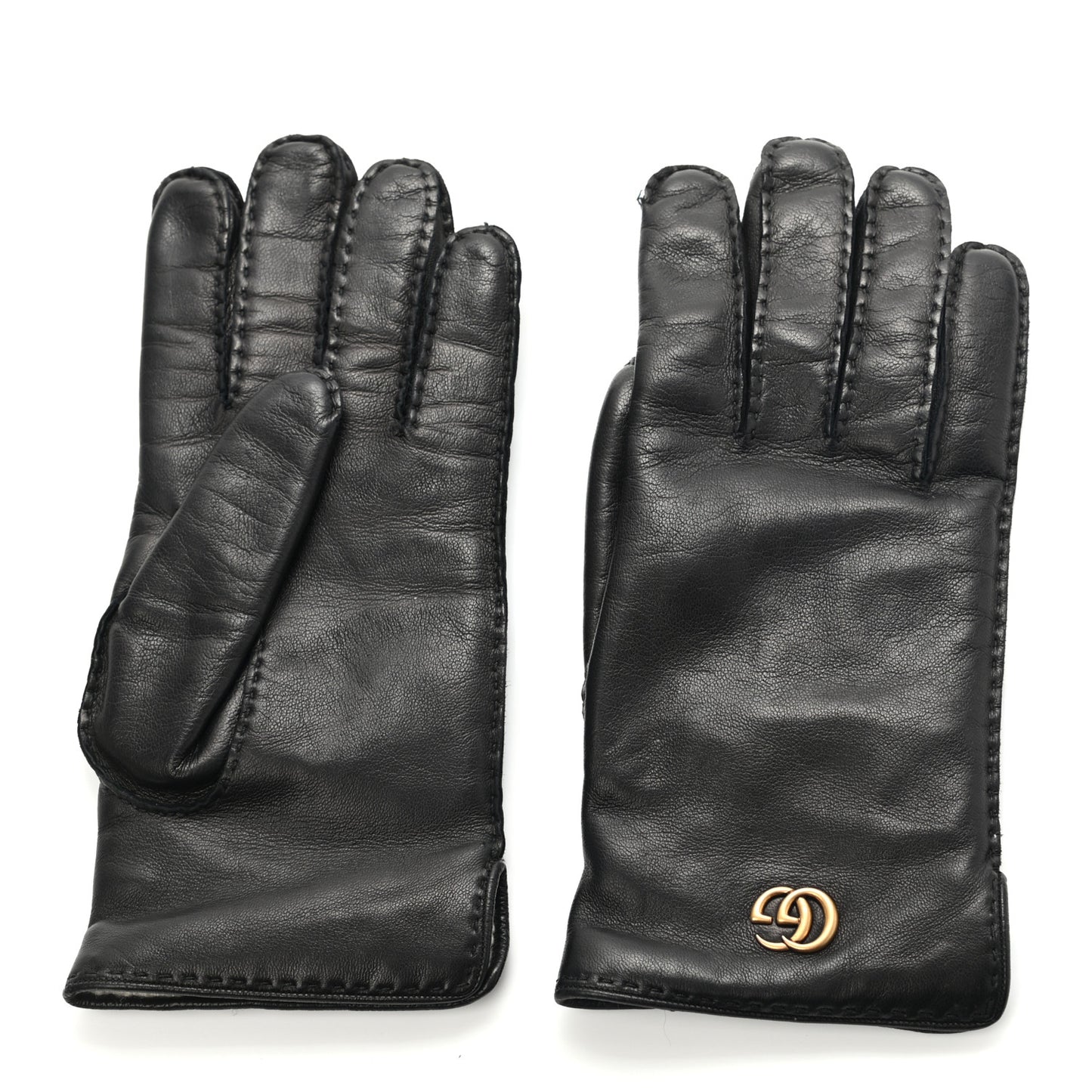 Lambskin GG Gloves 8 L Black