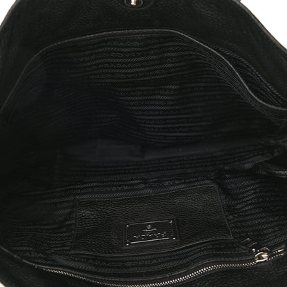 Prada Vitello Daino Shopping Tote Black 5 of 9
