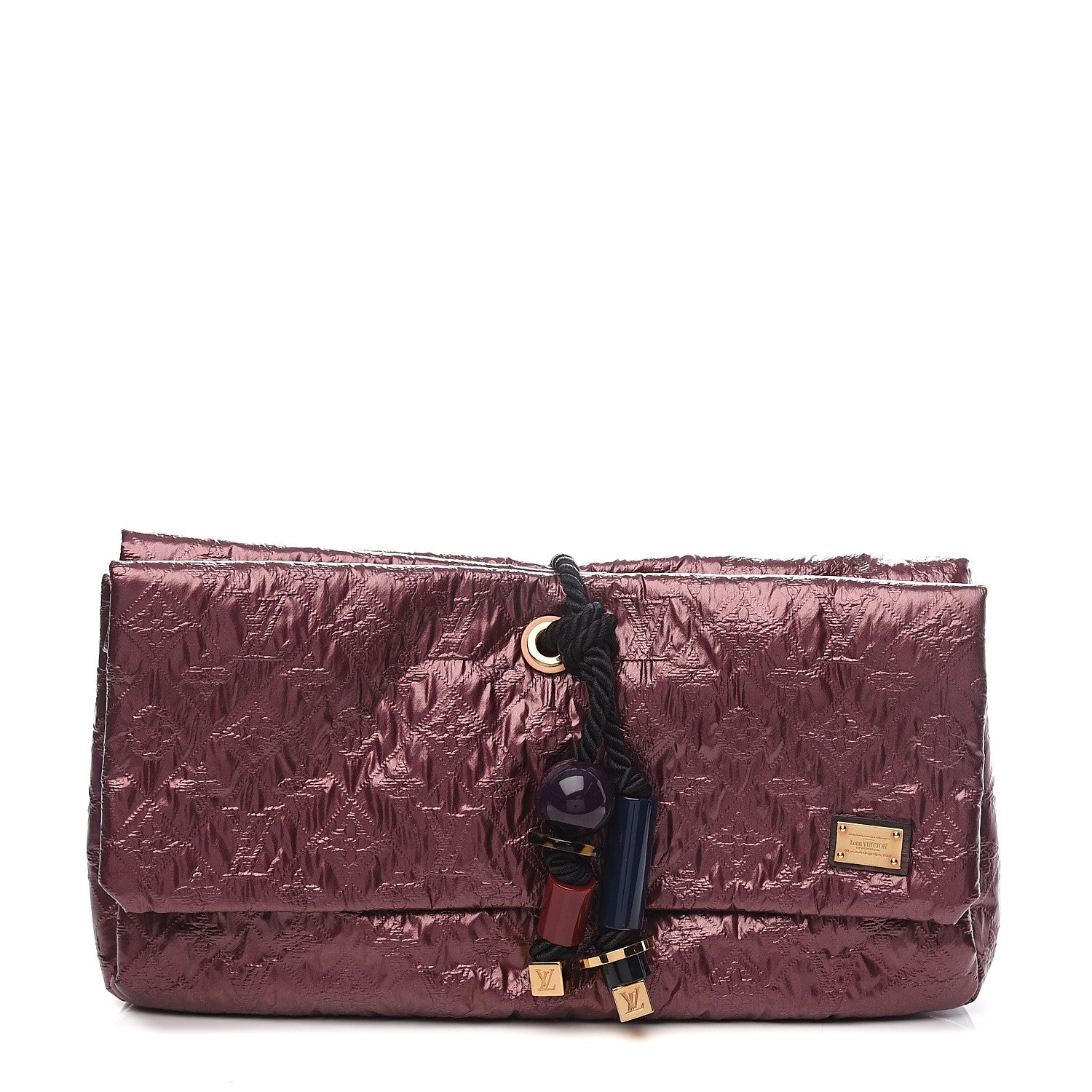Louis Vuitton Jacquard Quilted Monogram Limelight African Queen Clutch Mara 1 of 9