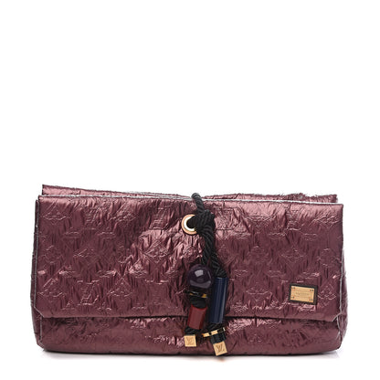 Louis Vuitton Jacquard Quilted Monogram Limelight African Queen Clutch Mara 1 of 9