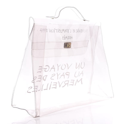 Hermes Vinyl Souvenir De L'Exposition Kelly Transparent 3 of 8