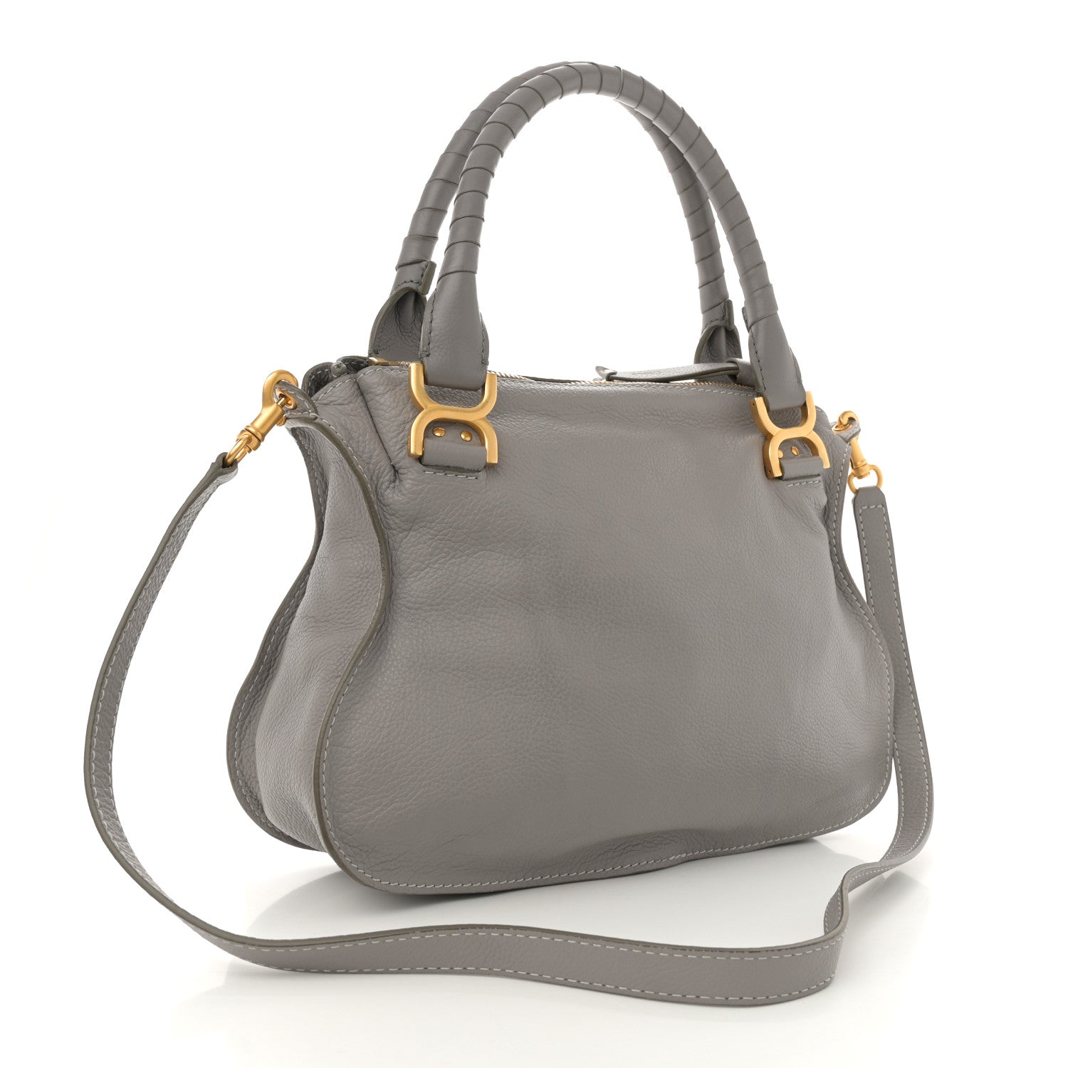 Chloe Calfskin Medium Marcie Satchel Cashmere Grey 3 of 11