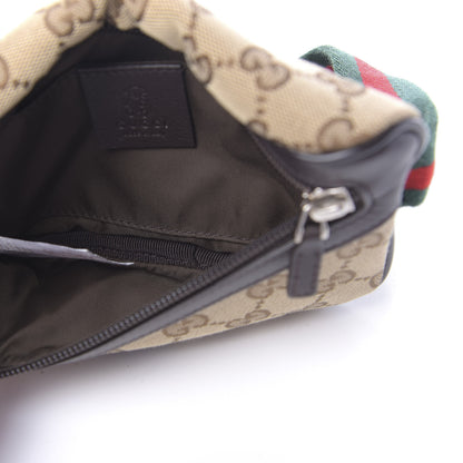 Gucci Canvas Monogram GG Web Belt Bag Brown 5 of 10