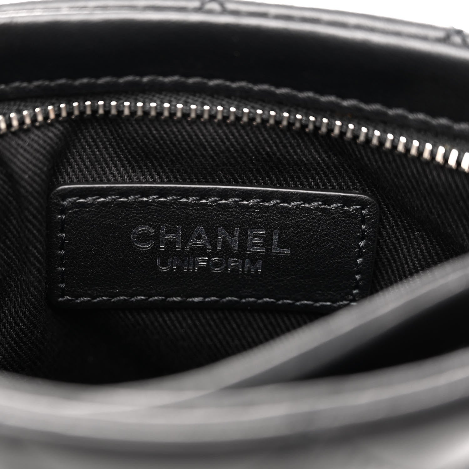 Chanel Lambskin Quilted Crossbody Bag Black 7 of 11