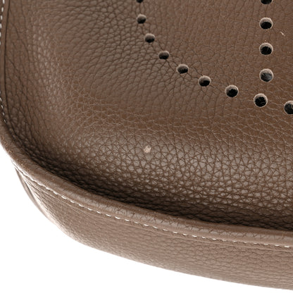 Hermes Taurillon Clemence Evelyne III PM Etoupe 11 of 12