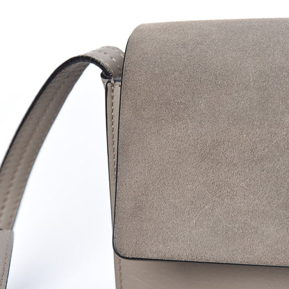 Chloe Suede Calfskin Small Faye Shoulder Bag Motty Grey 15 of 17