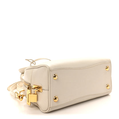 Prada Saffiano Bowling Bag White 4 of 13