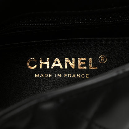 Chanel Lambskin Enamel Quilted Mini Coco Hearts Square Flap Black 6 of 10