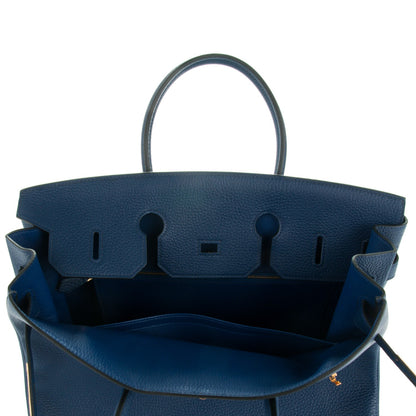 Hermes Taurillon Clemence Birkin 35 Bleu Saphir 18 of 24