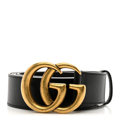 Gucci Calfskin Double G 40mm Belt 120 48 Black 1 of 5
