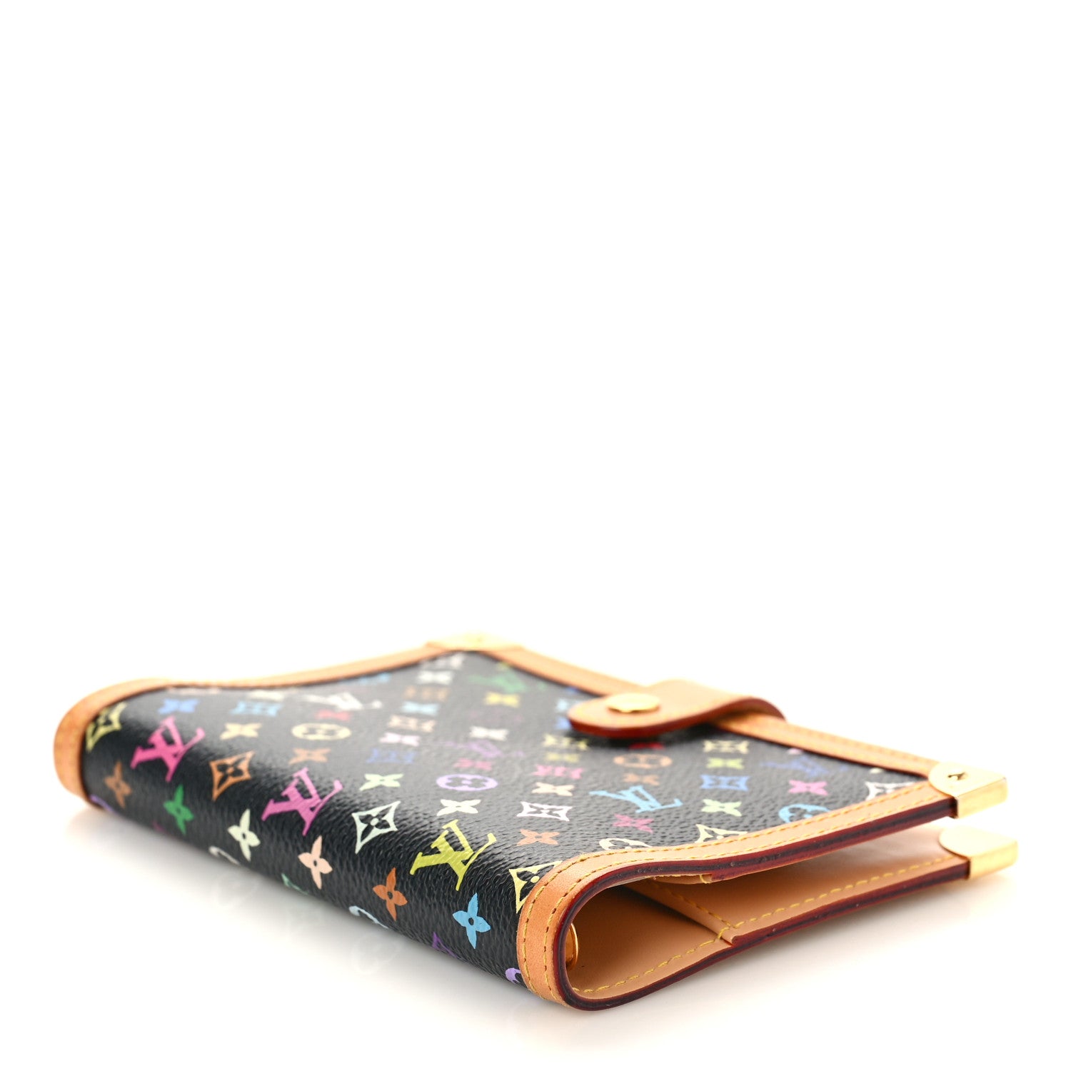 Louis Vuitton Monogram Multicolor Agenda PM Black 4 of 9