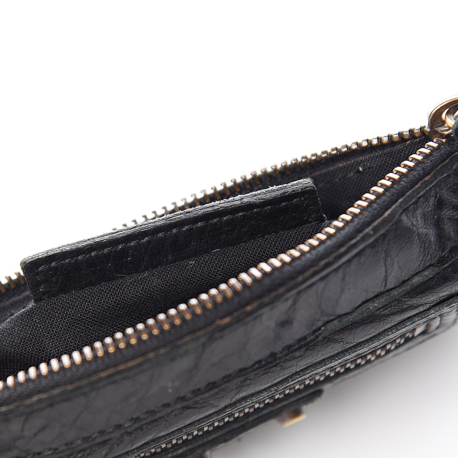 Balenciaga Agneau Classic Gold Hardware M Porte-Monnaie Coin Purse Black 7 of 7