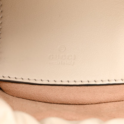 Gucci Calfskin Matelasse Mini GG Marmont 2.0 Bucket Bag White 6 of 11
