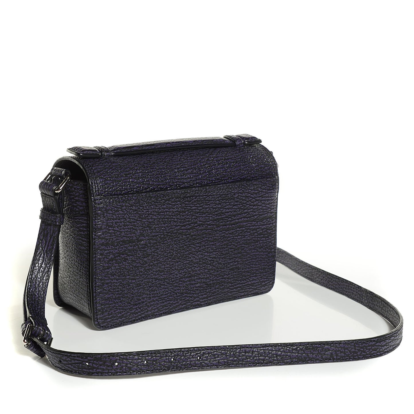 3.1 Textured Calfskin Pashli Mini Messenger African Violet
