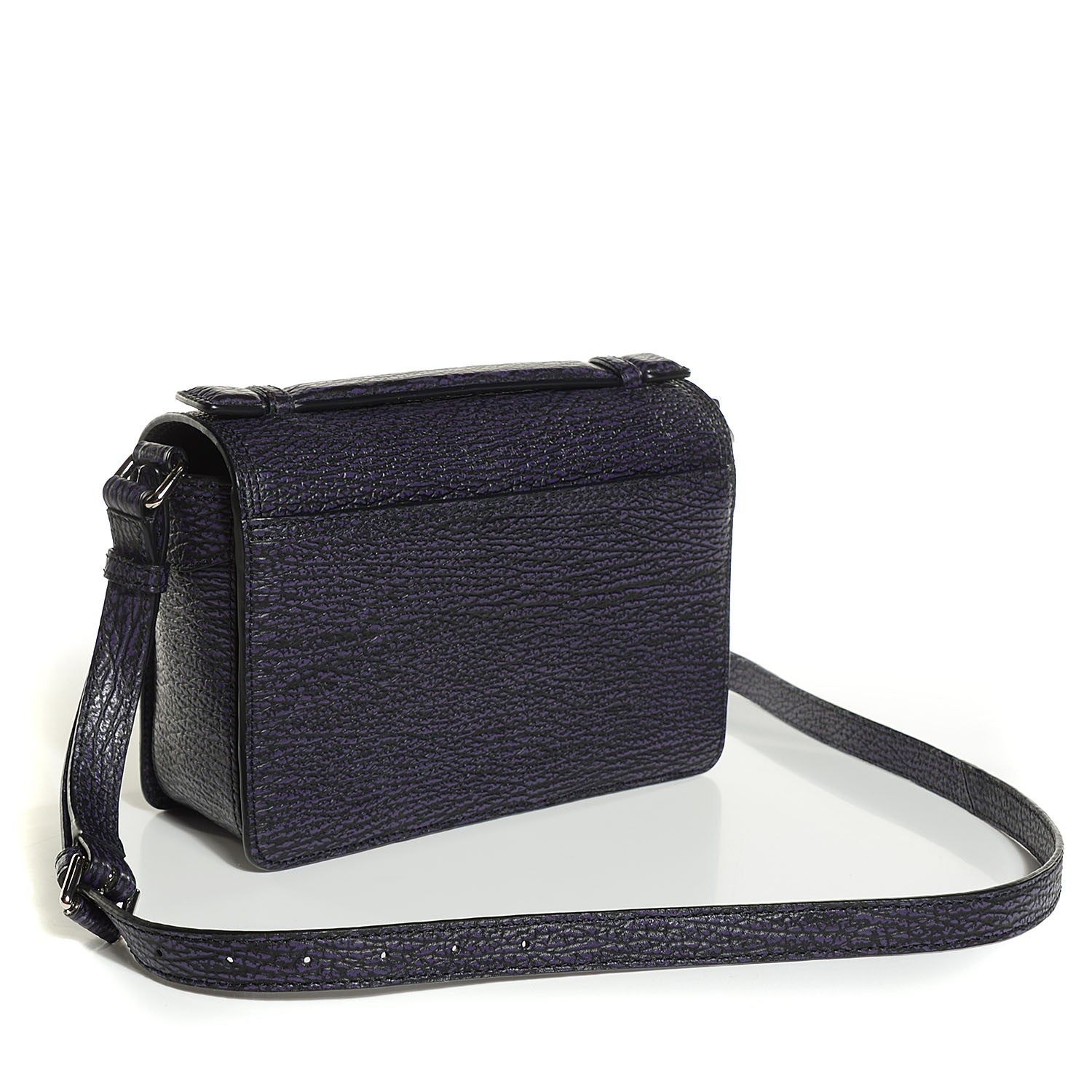 3.1 Phillip Lim 3.1 Textured Calfskin Pashli Mini Messenger African Violet 3 of 9