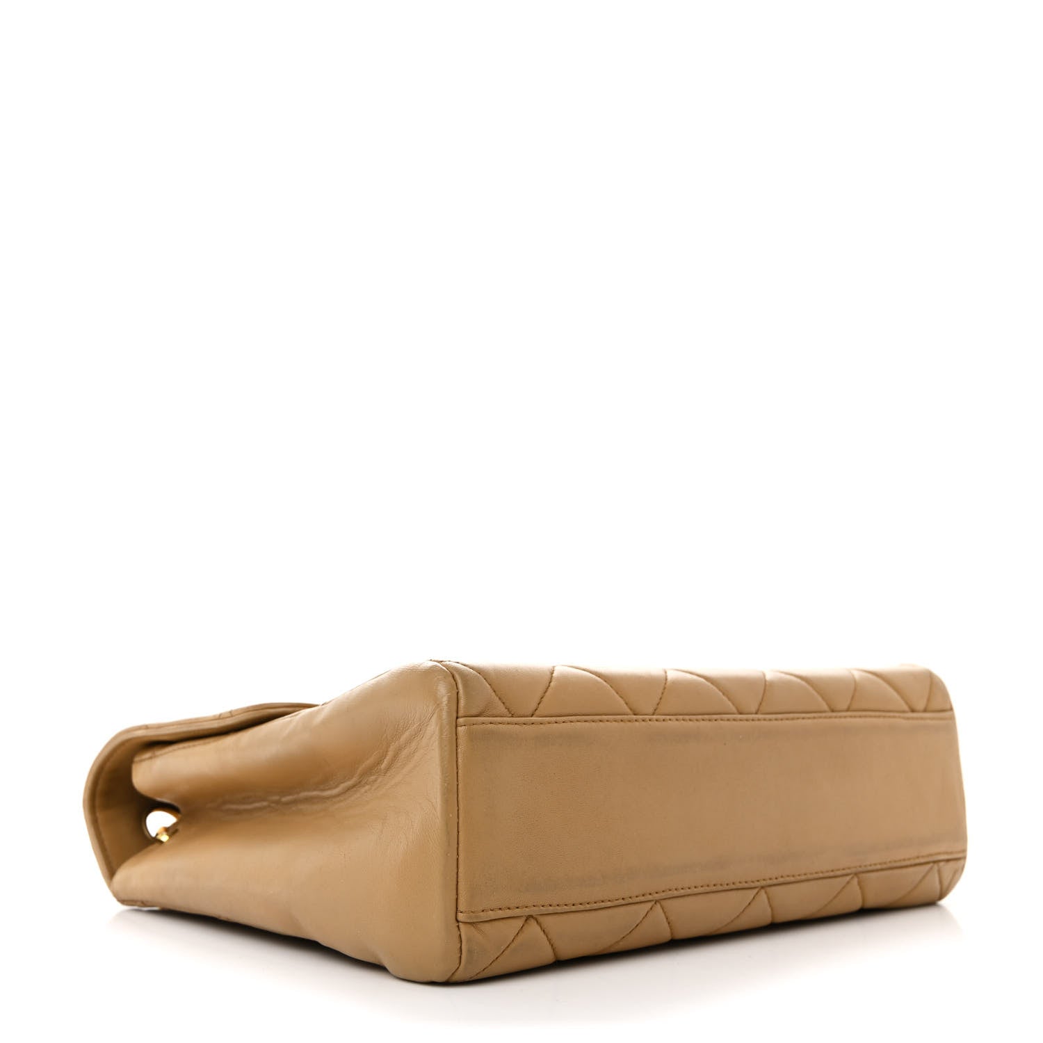 Chanel Lambskin Quilted Small Single Flap Beige 4 of 14