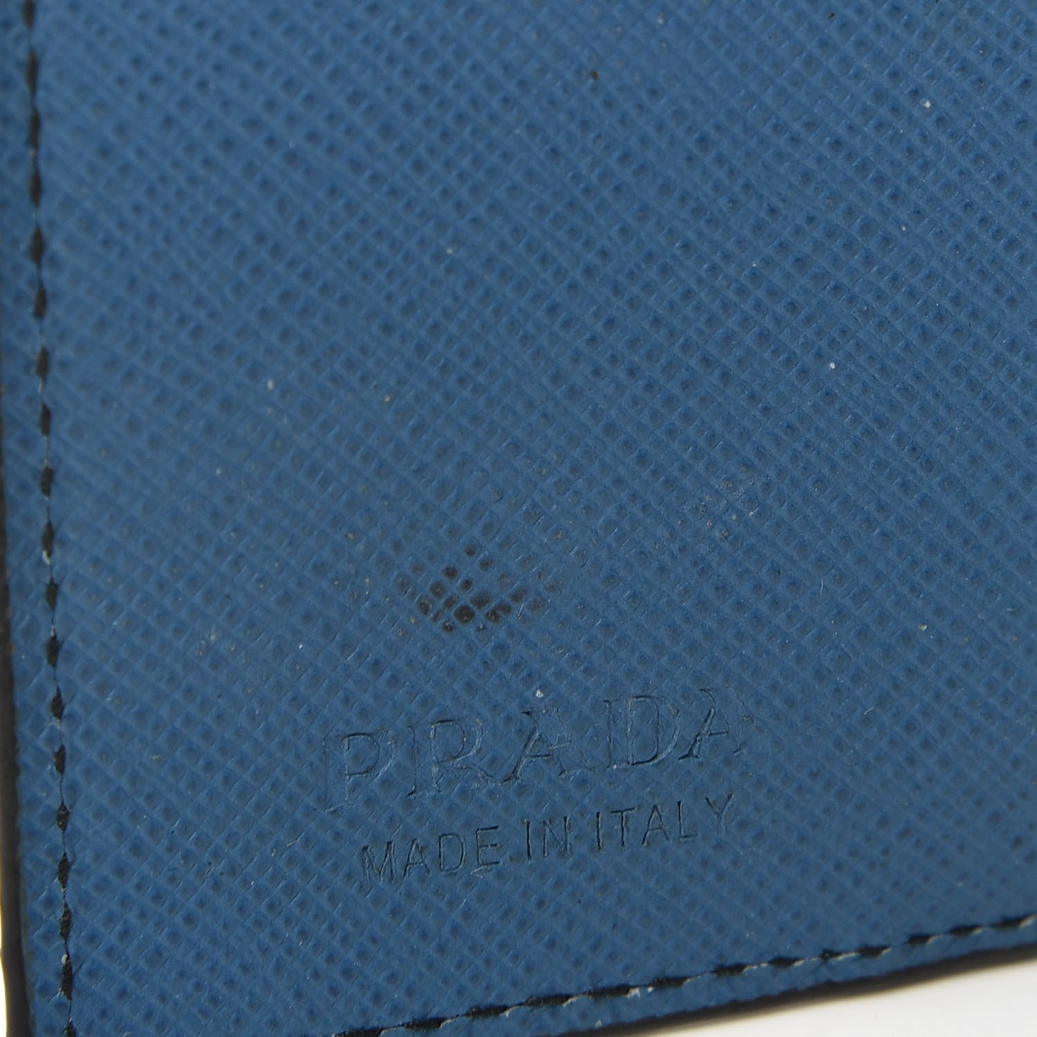 Prada Saffiano Robot 6 Key Holder Blue 6 of 6