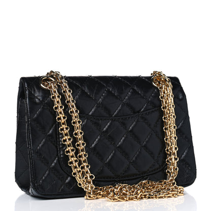 Chanel Aged Calfskin Quilted 2.55 Reissue Mini Flap Black 2 of 4