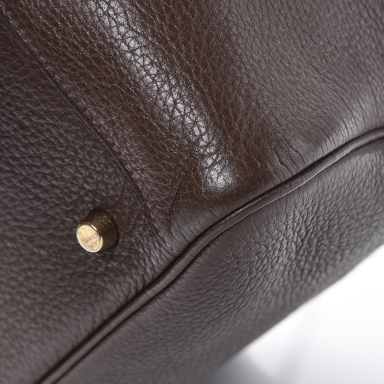 Hermes Taurillon Clemence Lindy 34 Chocolate 12 of 12