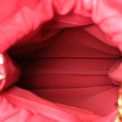 Chanel Calfskin Quilted Drawstring Bag Pink 5 of 9