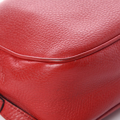Gucci Pebbled Calfskin Small Soho Disco Bag Tabasco Red 14 of 15