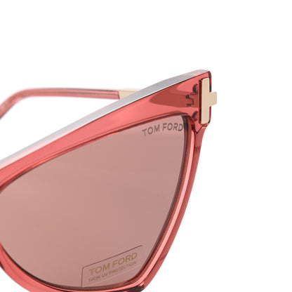 Tom Ford Acetate Tallulah TF767 Sunglasses Red 5 of 8