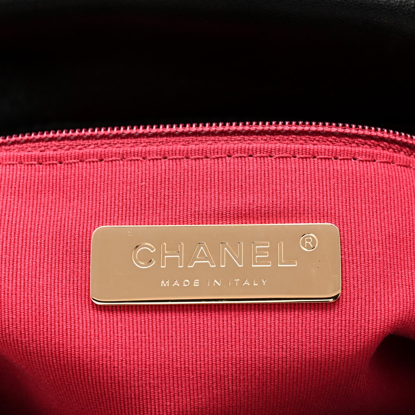Goatskin Quilted Large Chanel 19 Flap Black