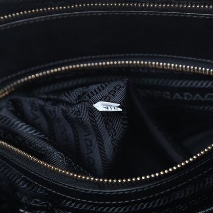 Prada Saffiano Medium Galleria Double Zip Tote Black 10 of 19