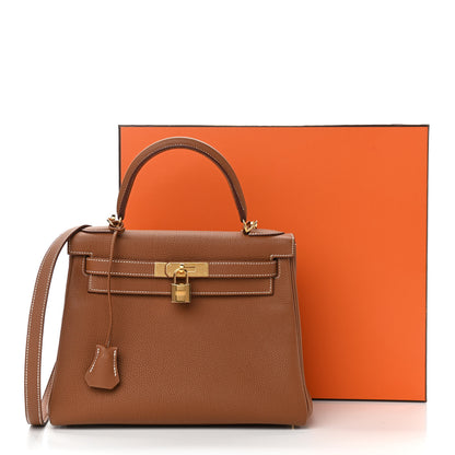 Hermes Togo Kelly Retourne 28 Gold 12 of 12