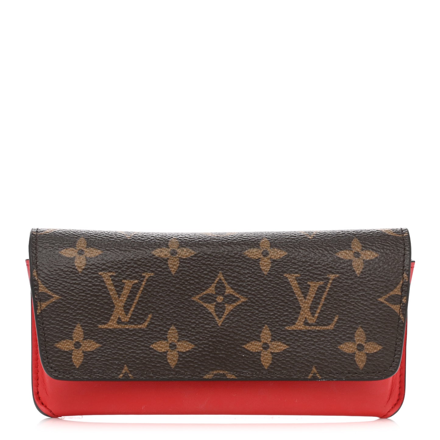 Monogram Woody Glasses Case Rouge