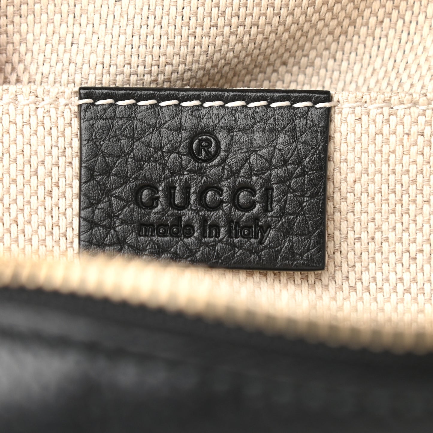 Pebbled Calfskin Small Soho Disco Bag Black