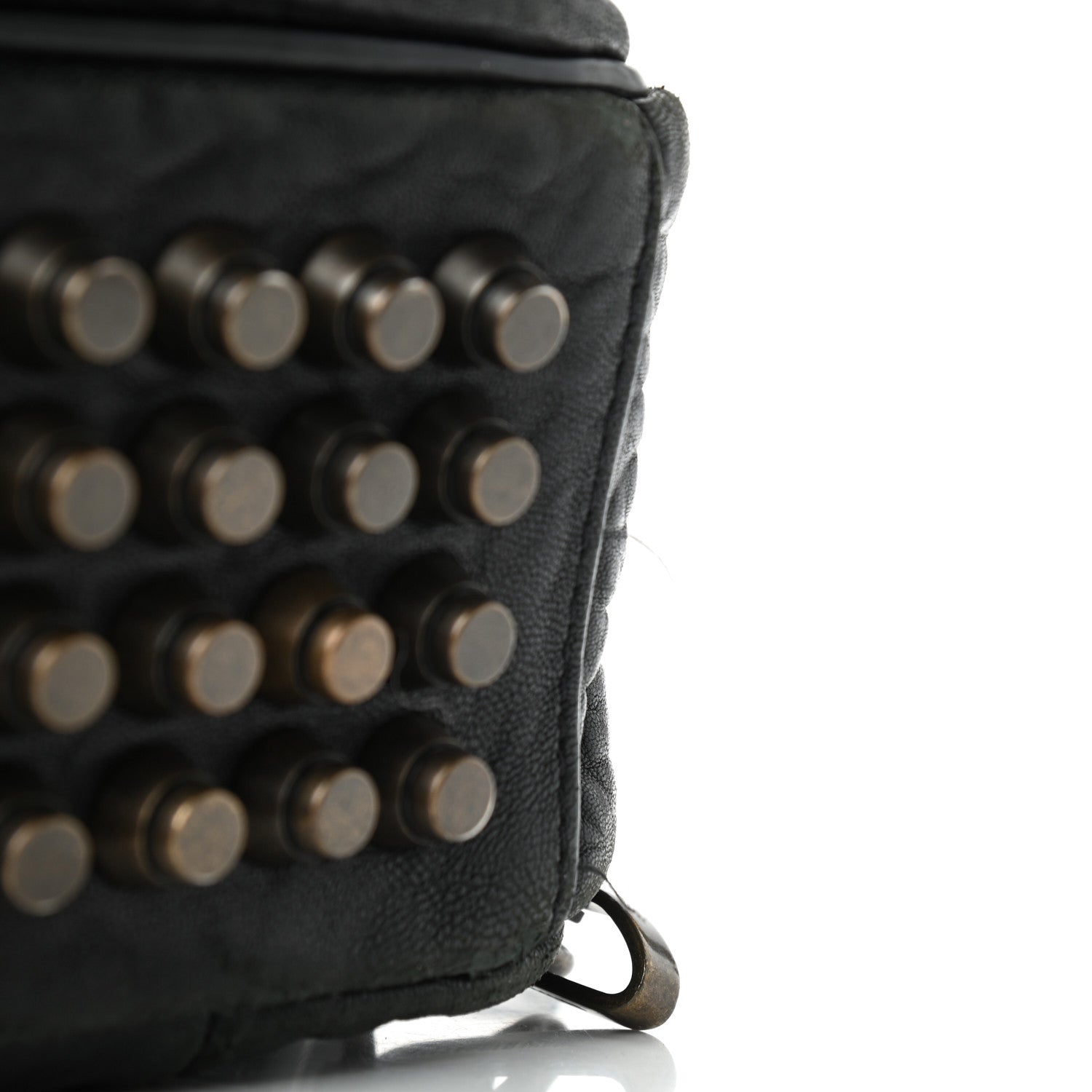 Alexander Wang Pebbled Lambskin Dumbo Backpack Black Rose Gold Hardware 9 of 9