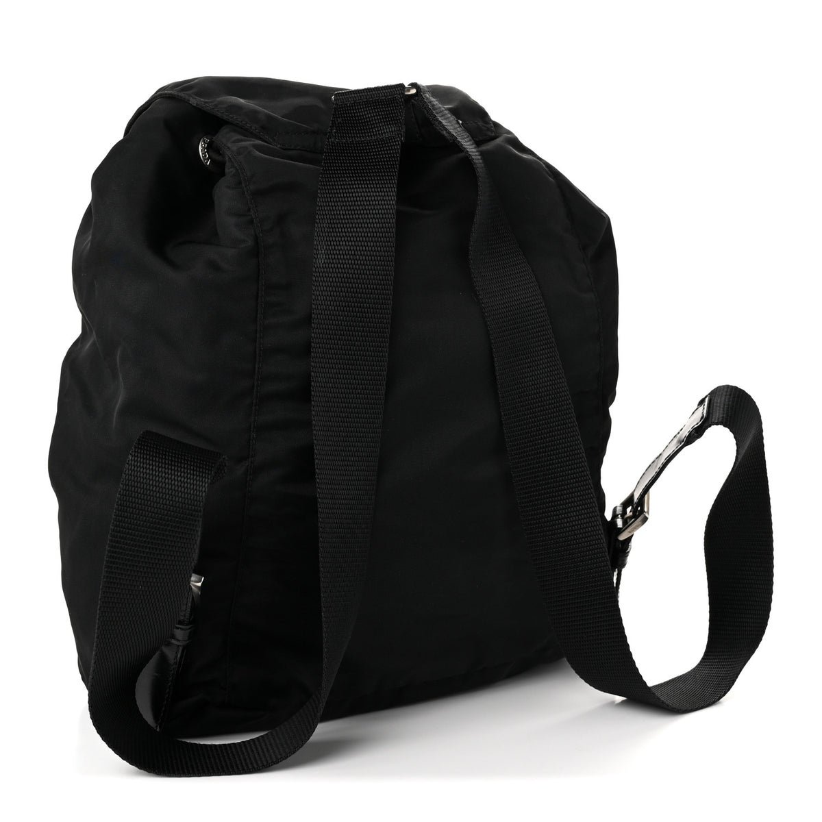 Prada Tessuto Nylon Saffiano Vela Backpack Black 3 of 9