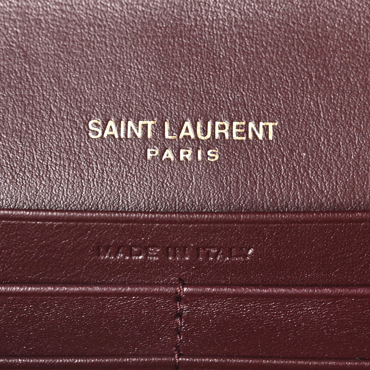 Grained Calfskin Mixed Matelasse Triquilt Monogram Chain Wallet Lava Falls