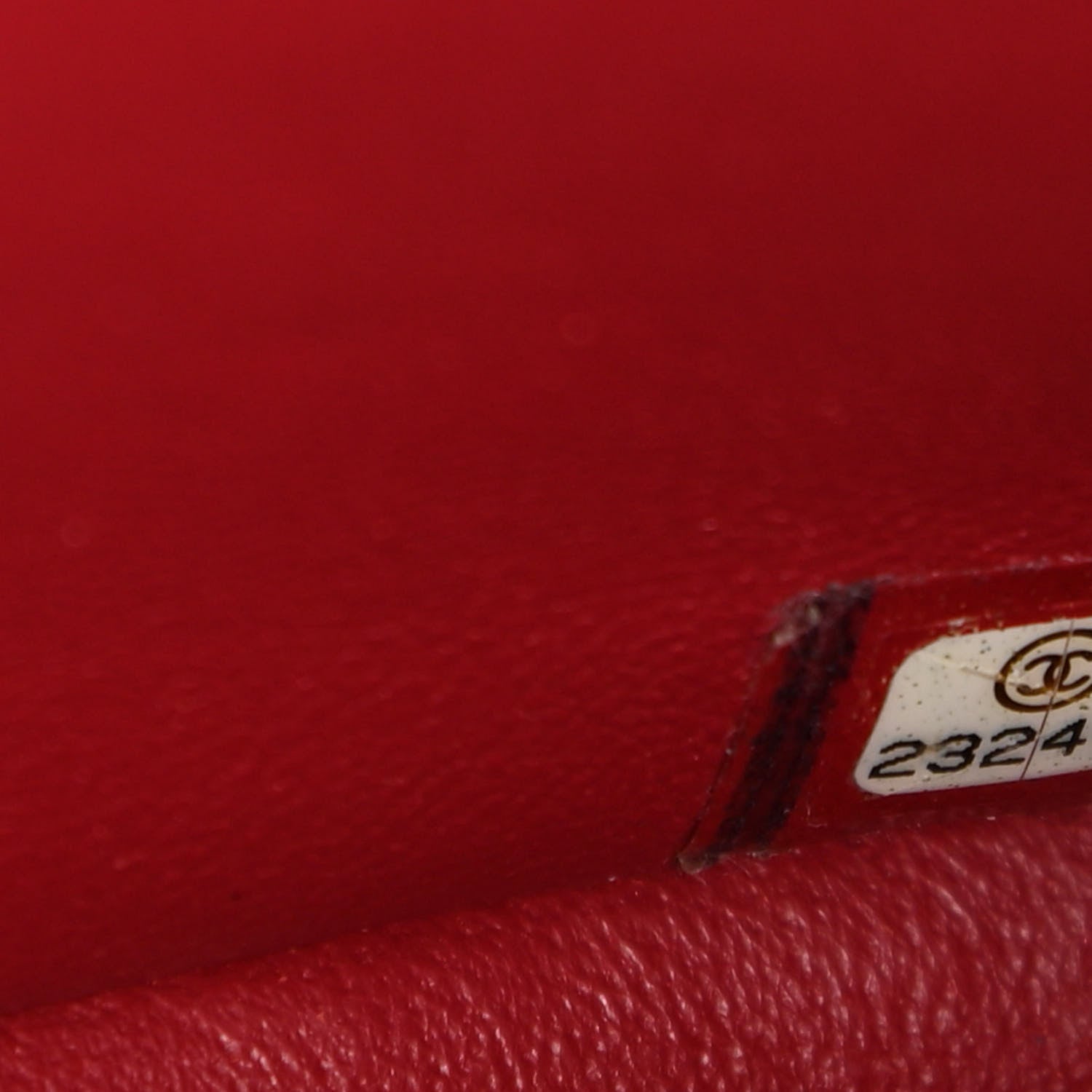 Chanel Lambskin Cross Stitch Mini Coco Handle Flap Red 7 of 10