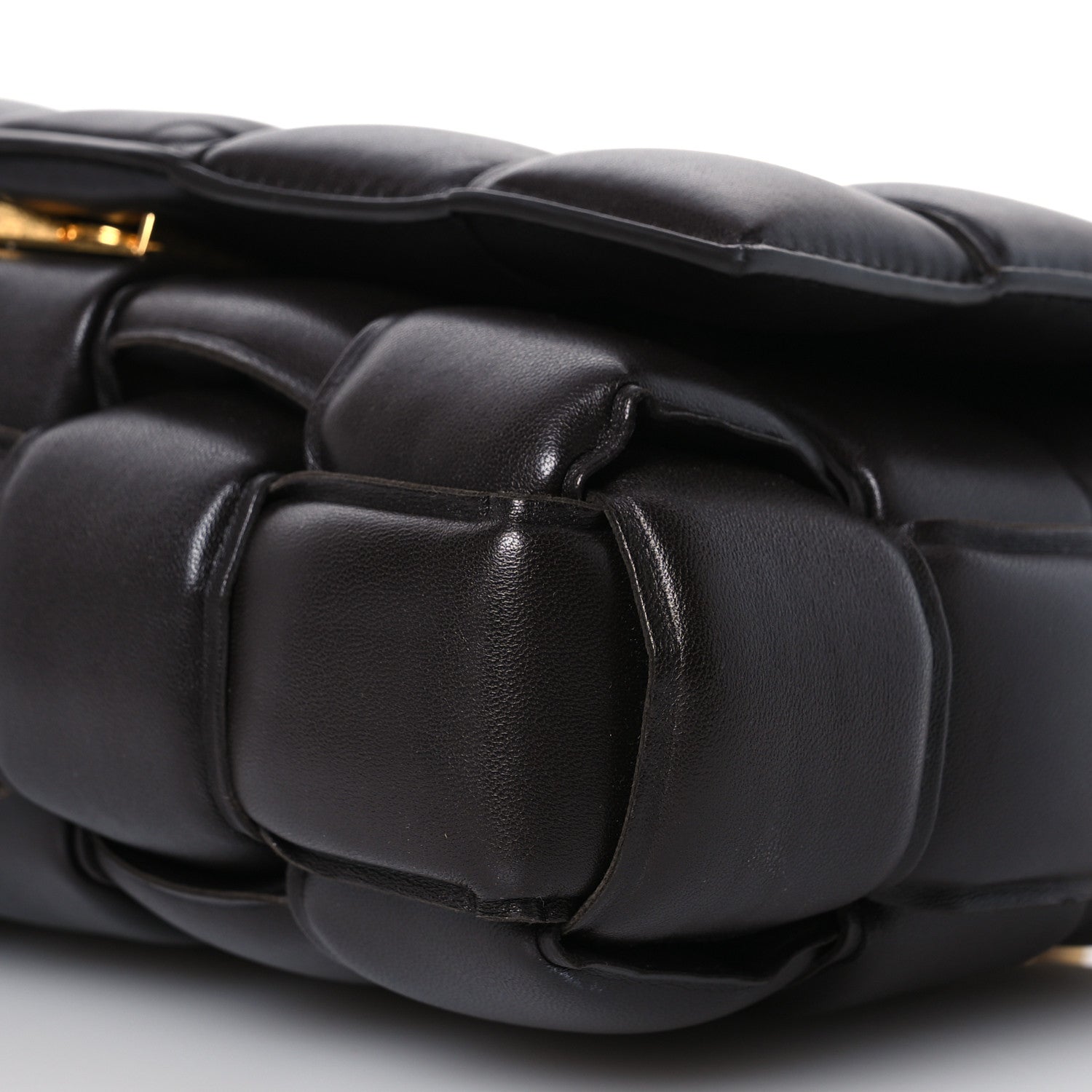 Bottega Veneta Lambskin Maxi Intreccio Padded Chain Cassette Crossbody Bag Fondant 11 of 18