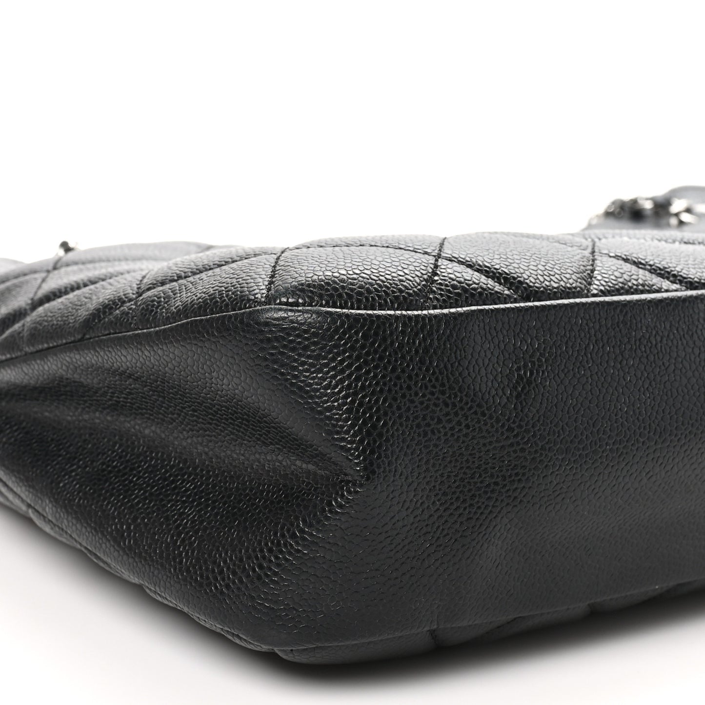 Caviar Quilted Timeless CC Soft Tote Black