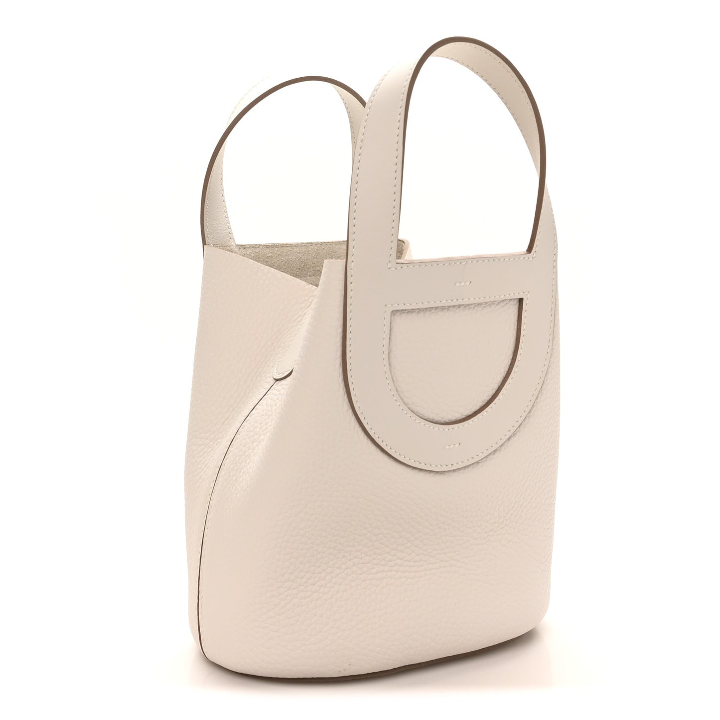 Taurillon Clemence Swift In-The-Loop 18 Bag Gris Pale