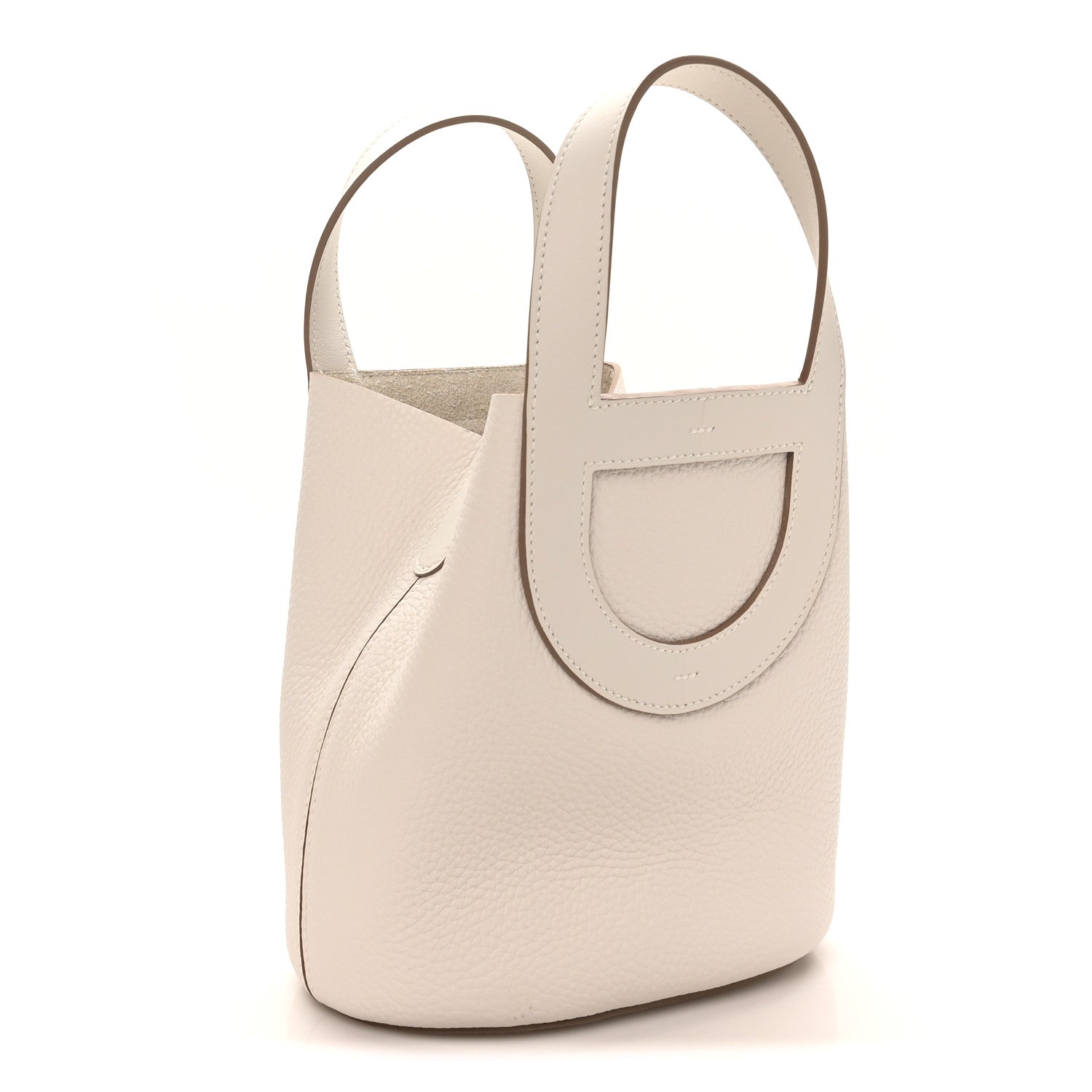Hermes Taurillon Clemence Swift In-The-Loop 18 Bag Gris Pale 3 of 10