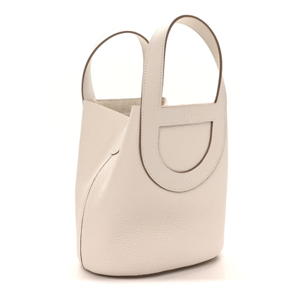Hermes Taurillon Clemence Swift In-The-Loop 18 Bag Gris Pale 3 of 10