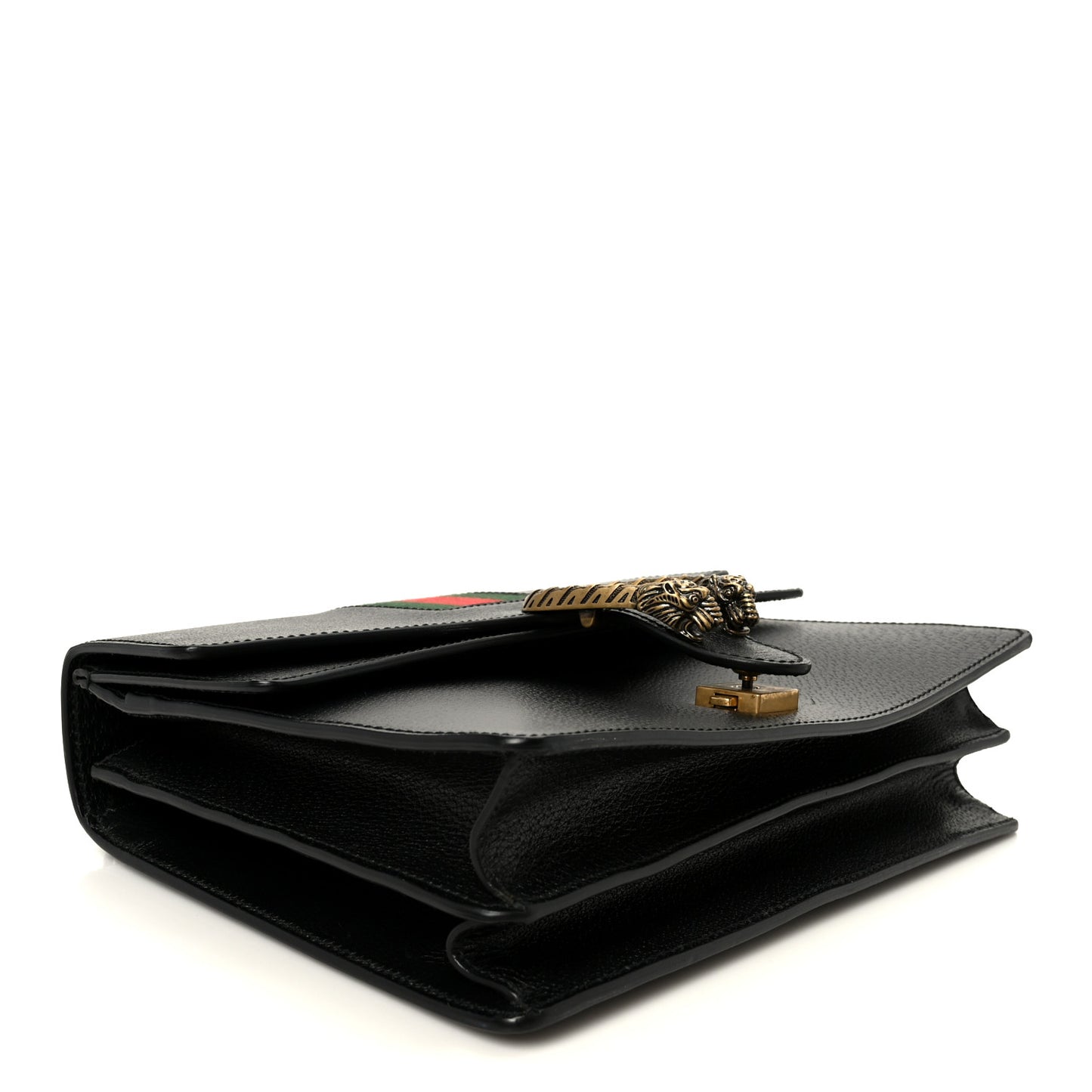 Calfskin Web Medium Dionysus Shoulder Bag Black