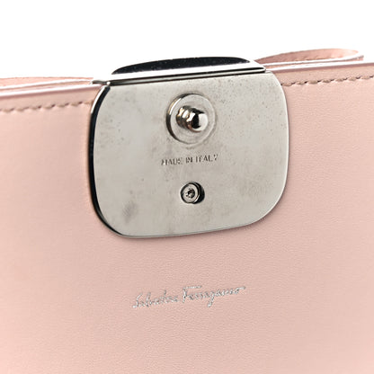 Salvatore Ferragamo Calfskin Vara Bow Chain Flap Crossbody Pink 7 of 10