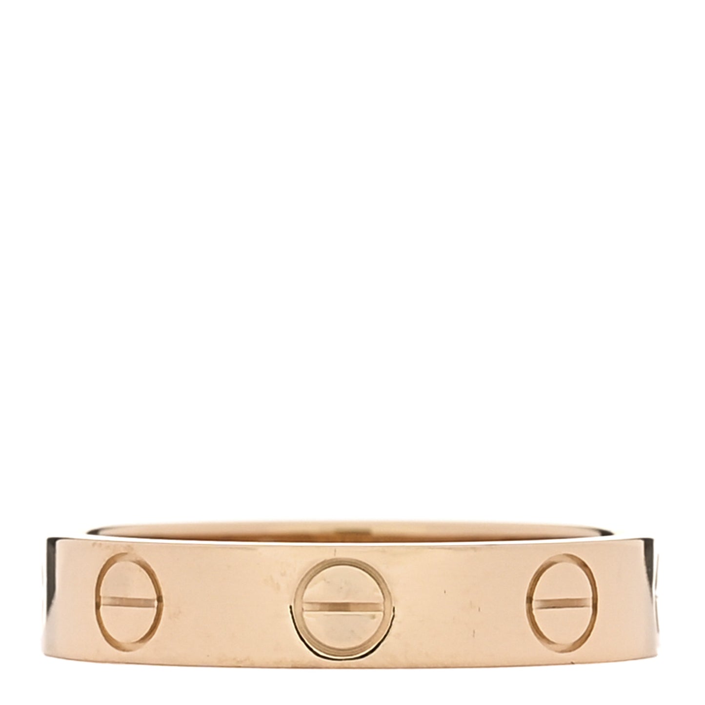 18K Yellow Gold 3.5mm LOVE Wedding Band Ring 49 4.75