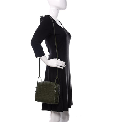 Bottega Veneta Nappa Intrecciato Nodini Crossbody Messenger Moss 2 of 10