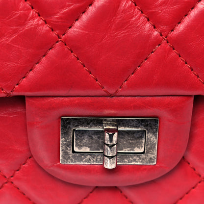 Chanel Aged Calfskin Quilted 2.55 Reissue 227 Flap Red 15 of 19